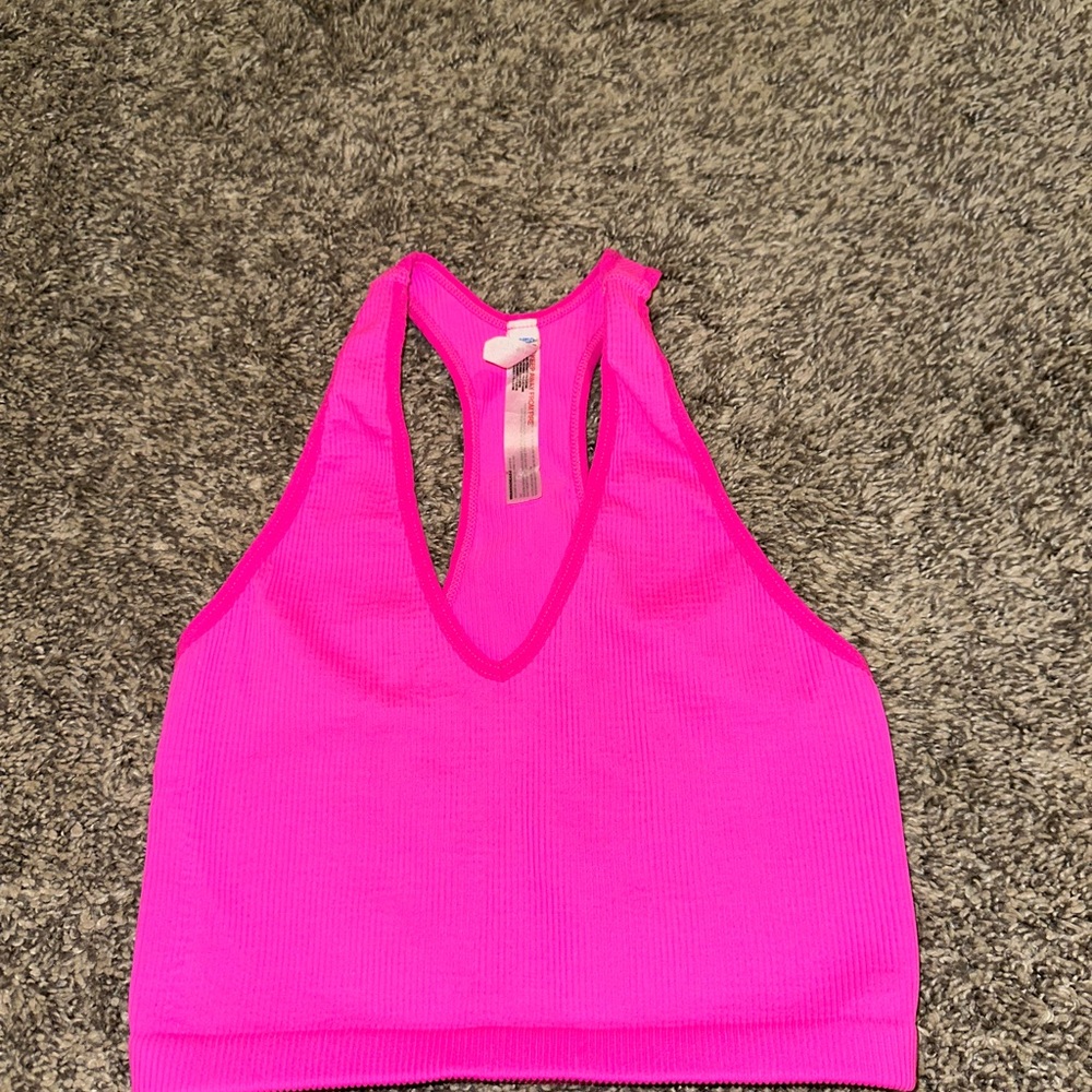 Free People Hot Pink Crop Top